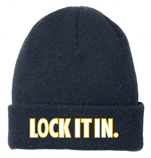 Custom Printed Apparel | PRE - ORDER | GL Basketball Lock It In New Era Beanie - Grand Ledge BBall OD