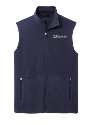 Custom Apparel - Screen Printing - Premier Rehabilitation - Men's Microfleece Vest - Premier Rehab