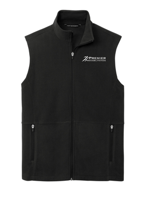 Custom Apparel - Screen Printing - Premier Rehabilitation - Men's Microfleece Vest - Premier Rehab