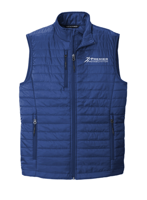 Custom Apparel - Screen Printing - Premier Rehabilitation - Men's Puffy Vest - Premier Rehab