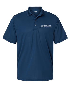 Custom Apparel - Screen Printing - Premier Rehabilitation - Unisex Polo (Black - Navy - White) - Polo - Premier Rehabilitation - 16667