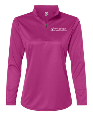 Custom Apparel - Screen Printing - Premier Rehabilitation - Women's Quarter Zip Pullover - Premier Rehab