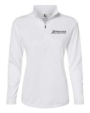 Custom Apparel - Screen Printing - Premier Rehabilitation - Women's Quarter Zip Pullover - Premier Rehab