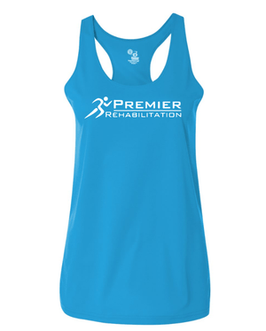 Custom Apparel - Screen Printing - Premier Rehabilitation - Women's Tank Top (Graphite - Electric Blue - Purple) - Premier Rehabilitation - 16667
