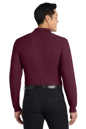 Michigan Department of Education Polo Burgundy back view