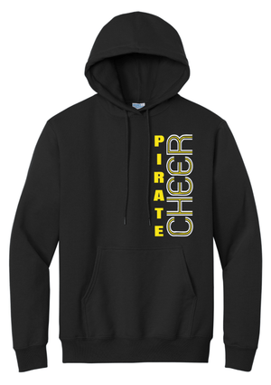 Custom Printed Apparel | PW Cheer | Adult Unisex Hoodie "Block Text Design" (Navy/Black) - PW Cheer - 18929