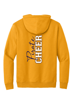Custom Printed Apparel | PW Cheer | Adult Unisex Hoodie "Script Text Design" (White/Heather Grey/Gold) - PW Cheer - 18929