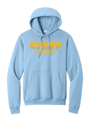 GL Cross Country Finalists Hoodie Light Blue front view
