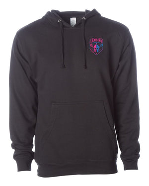 Lansing Gladiators Fall Shop 2026 Hoodie Black front view