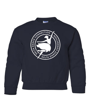 Delta Dance Connection - General Crewneck Navy front view