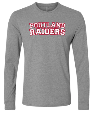 Custom Apparel - Screen Printing - Raider Back to School - Adult Unisex Grey Long Sleeve T-Shirt - Raider Back to School - 16220
