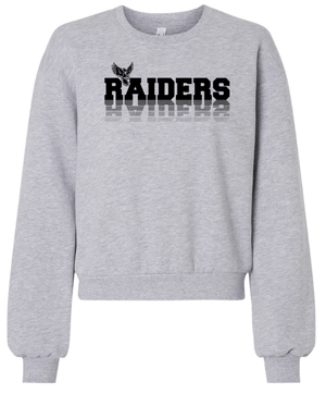 Custom Apparel - Screen Printing - Raider Back to School - Women's Fleece Crewneck Sweatshirt - Raider Back to School - 16220