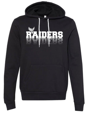 Custom Apparel - Screen Printing - Raiders Mirror Hoodie (Gunmetal & Burgundy/ Black) - Hooded Sweatshirt - Fabricated Customs