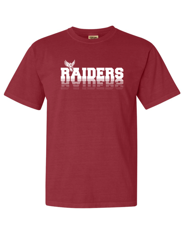 Custom Apparel - Screen Printing - Raiders Mirror T-shirt ~ Adult & Youth (Crimson / Black) - T-Shirt - Fabricated Customs