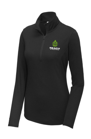 Custom Printed Apparel | REACH Athletics - Women's Tri Blend Performance Quarter Zip Pullover - REACH Athletics - 18092