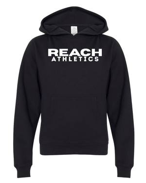 Custom Printed Apparel | REACH Athletics - Youth Midweight Hoodie (Black) - REACH Athletics - 18092
