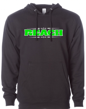 Custom Printed Apparel | Reach Holiday Store | Adult Unisex Black Hoodie "Neon Reach" - Reach Holiday Store - 18777
