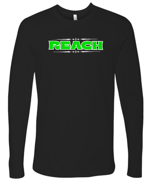 Custom Printed Apparel | Reach Holiday Store | Adult Unisex Black Long Sleeve "Neon Reach" - Reach Holiday Store - 18777