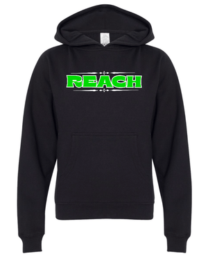 Custom Printed Apparel | Reach Holiday Store | Youth Black Hoodie "Neon Reach" - Reach Holiday Store - 18777