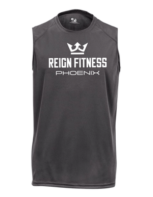 Custom Apparel - Screen Printing - Reign Fitness - Men's Sleeveless Performance Shirt - reign fitness