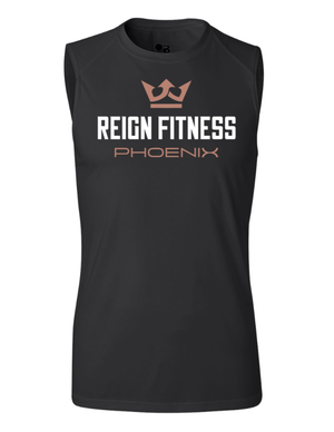 Custom Apparel - Screen Printing - Reign Fitness - Men's Sleeveless Performance Shirt - reign fitness