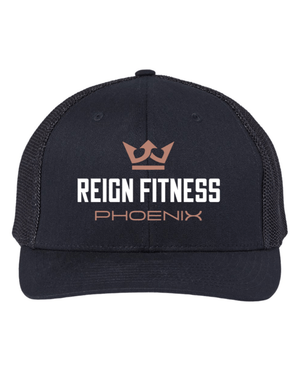 Custom Apparel - Screen Printing - Reign Fitness - Trucker Hat - reign fitness