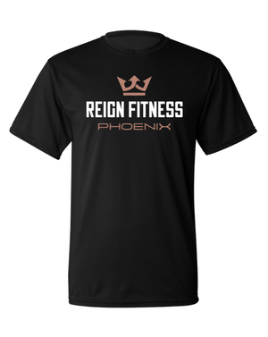 Custom Apparel - Screen Printing - Reign Fitness - Unisex Performance Wicking T-Shirt - reign fitness
