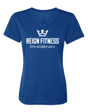Custom Apparel - Screen Printing - Reign Fitness - Women's Performance Wicking T-Shirt - reign fitness