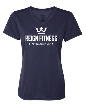 Custom Apparel - Screen Printing - Reign Fitness - Women's Performance Wicking T-Shirt - reign fitness