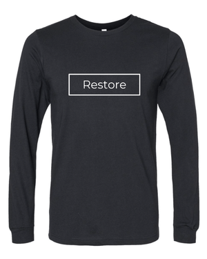 Custom Apparel - Screen Printing - Restore Church - Adult Unisex Cotton Long Sleeve T-shirt - Restore Church - 15322