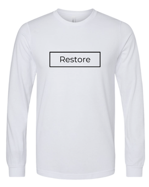 Custom Apparel - Screen Printing - Restore Church - Adult Unisex Cotton Long Sleeve T-shirt - Restore Church - 15322