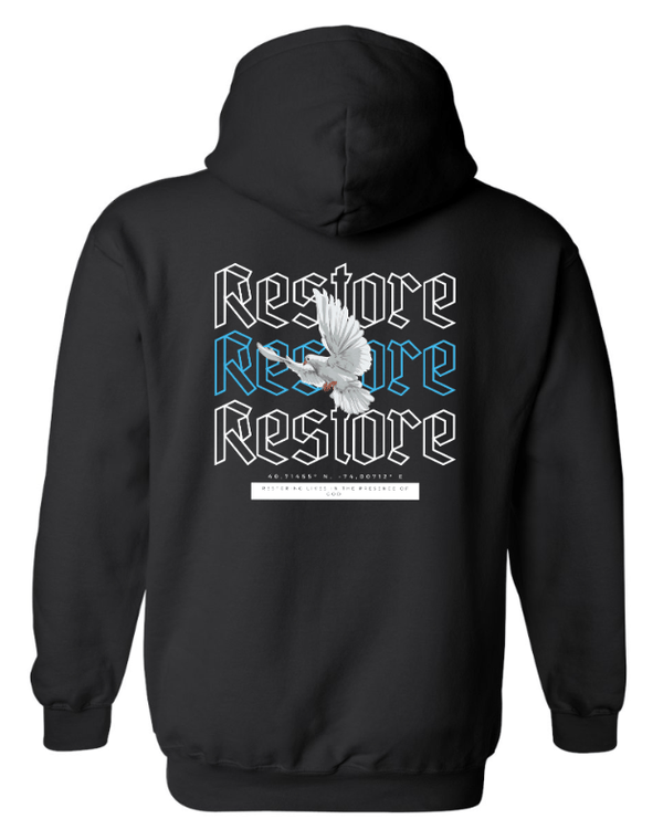 Custom Apparel - Screen Printing - Restore Church - Fall 2024 - Adult Heavy Blend Hooded Sweatshirt - Restore Church - Fall 2024 - 16758