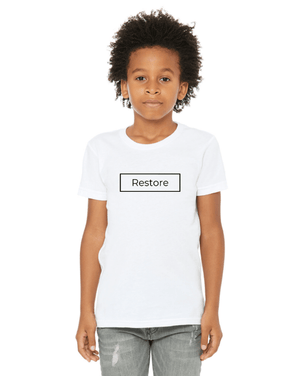 Custom Apparel - Screen Printing - Restore Church - Youth Cotton Jersey T-shirt - Restore Church - 15322