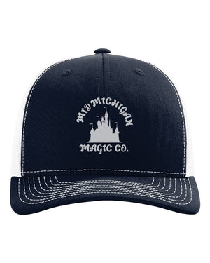 Mid-Michigan Magic Company Headwear Navy/ White front view