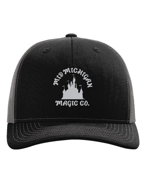 Mid-Michigan Magic Company Headwear Black/ Charcoal front view