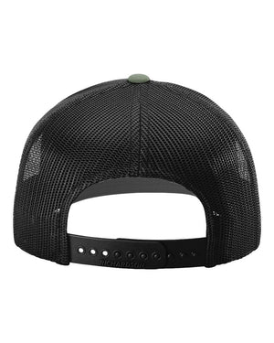 MSU College of Law Weekend Headwear Cream/ Black/ Loden Green back view