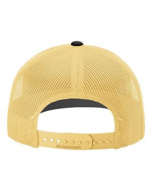 St. Johns Warriors for Christ Headwear Black/ Vegas Gold back view