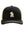 St. Johns Warriors for Christ Headwear Black/ Vegas Gold front view
