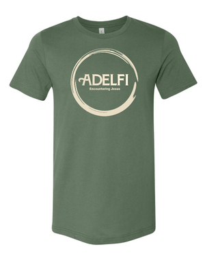 Custom Apparel - Screen Printing - Riverview Church - Adelfi Conference - Adult Unisex T-Shirt (large circle design) Multiple Colors Available - Riverview Church - 17148