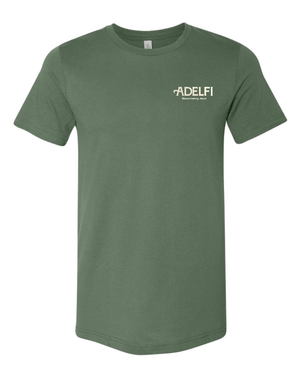 Custom Apparel - Screen Printing - Riverview Church - Adelfi Conference - Adult Unisex T-Shirt (Small badge design) (Multiple Colors Available) - Riverview Church - 17148