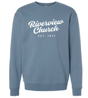 Custom Printed Apparel | Riverview Church - Embroidered Crew Neck Sweatshirt - Riverview Church - 17890