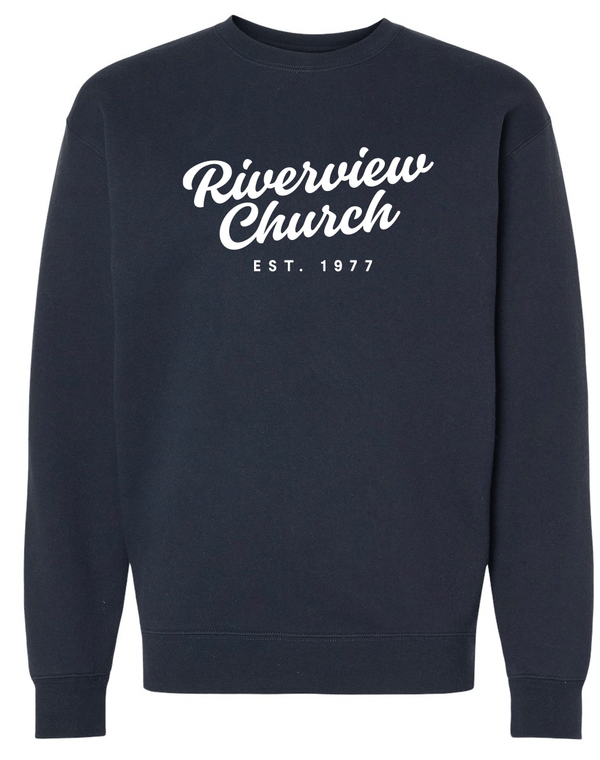 Custom Printed Apparel | Riverview Church - Embroidered Crew Neck Sweatshirt (multiple color options) - Riverview Church - 17890