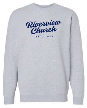 Custom Printed Apparel | Riverview Church - Embroidered Crew Neck Sweatshirt (multiple color options) - Riverview Church - 17890
