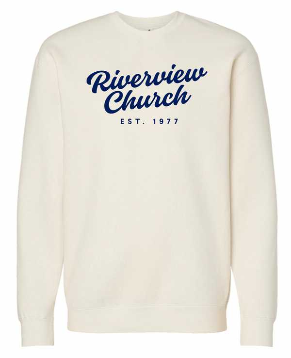 Custom Printed Apparel | Riverview Church - Embroidered Crew Neck Sweatshirt (multiple color options) - Riverview Church - 17890