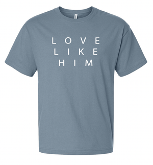 Custom Printed Apparel | Riverview Church - Love Like Him Heavyweight T-shirt - Riverview Church - 17890