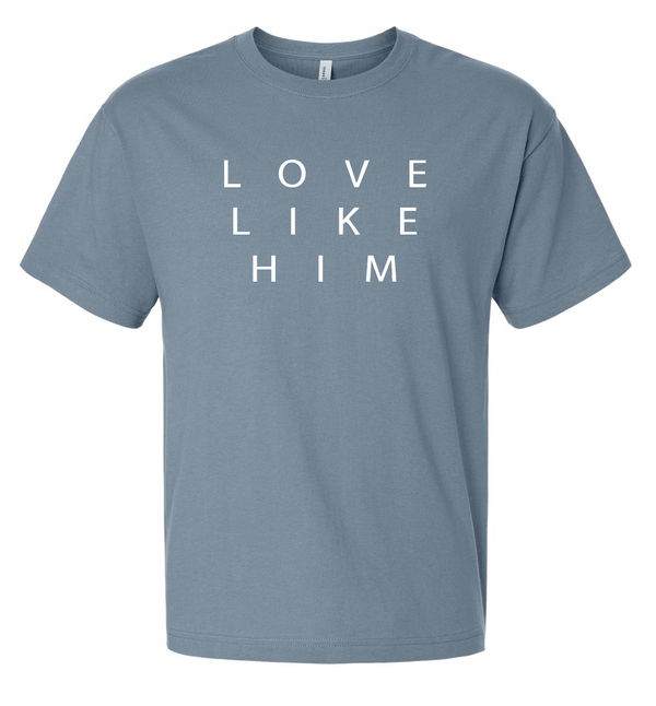Custom Printed Apparel | Riverview Church - Love Like Him Heavyweight T-shirt - Riverview Church - 17890