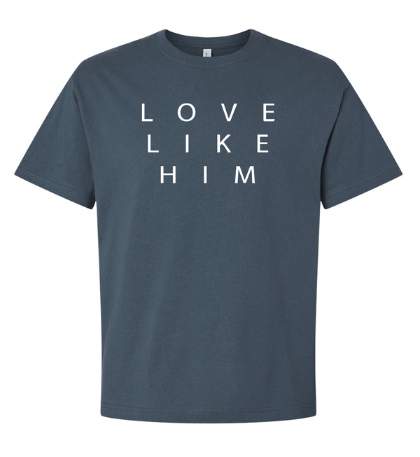 Custom Printed Apparel | Riverview Church - Love Like Him Heavyweight T-shirt - Riverview Church - 17890
