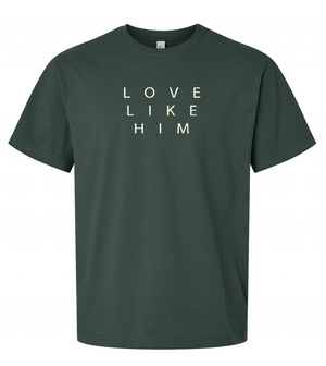 Custom Printed Apparel | Riverview Church - MSU Love Like Him Heavyweight T-shirt - Riverview Church - 17890