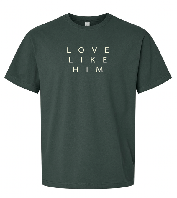 Custom Printed Apparel | Riverview Church - MSU Love Like Him Heavyweight T-shirt - Riverview Church - 17890