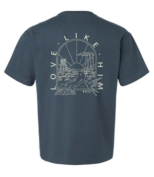 Custom Printed Apparel | Riverview Church - MSU Love Like Him Heavyweight T-shirt - Riverview Church - 17890